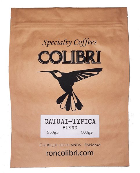 Café Especialidad de Panamá en Grano Colibrí Catuai-Typica Natural-detalle