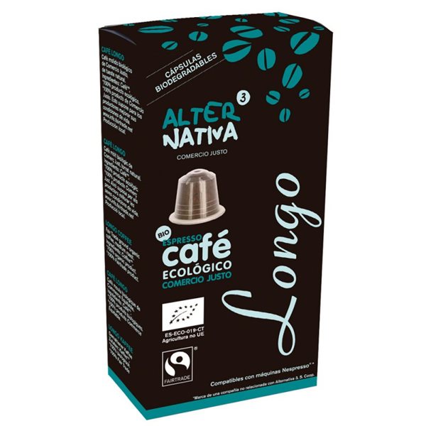 Long coffee bio capsules 10x5.5g Alternative 3-lateral