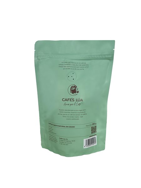 Café en grains décaféiné naturel CAFÉS LÚA-detalle