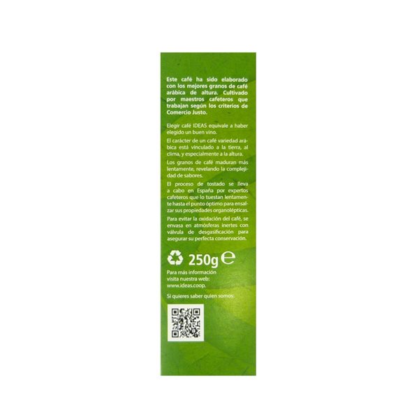 Bio-Mahlgut Bio-Kaffee 250 g-trasera