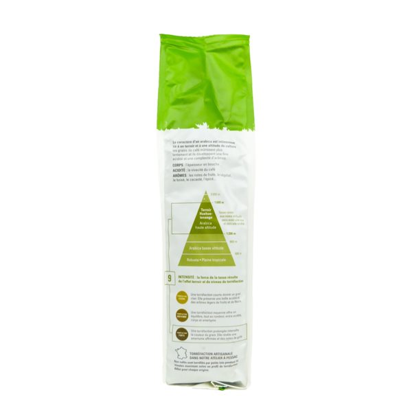 Premium Coffee Guatemala Huehueten. Organic Bean 500 g-trasera