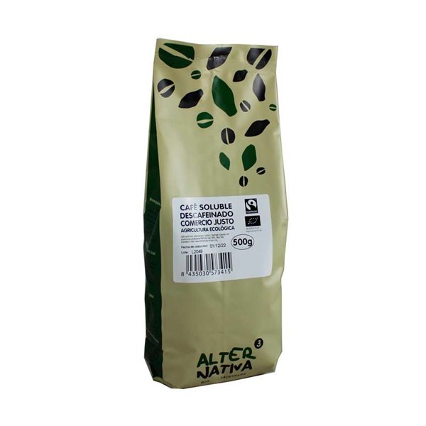 Café soluble décaféiné lyophilisé biologique 500g Alternative 3-lateral