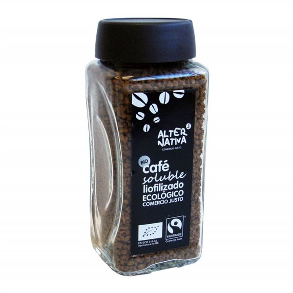 Freeze-dried organic instant coffee 100 g Alternative 3-lateral