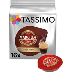 CAFE TASSIMO MARCILLA DESCAFEINADO 16 CAPSULAS