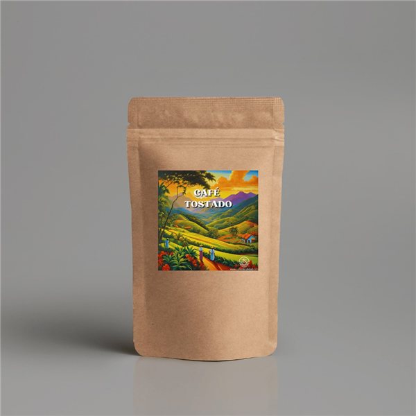 La traducción de "Café Tostado" al francés es "Café Torréfié".-lateral
