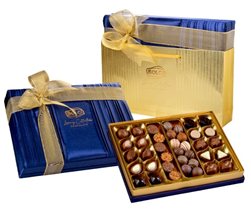 Caja Bombones Belgas "Satin Dark Blue"