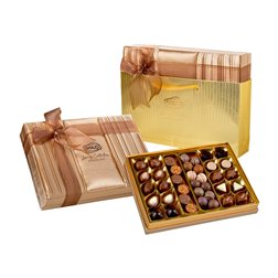 Caja Bombones Belgas " Satin Dark Gold"