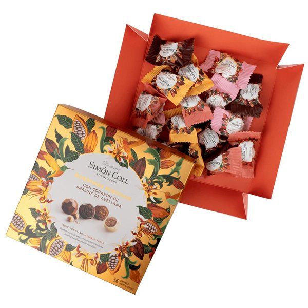 Caja Bombones Simon Coll Surtidos de Praline Avellanas 144g-detalle
