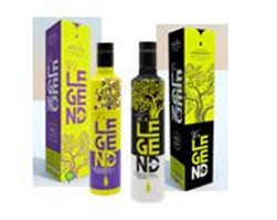 Kiste mit 12 Flaschen à 500 ml premium biologisches extra natives Olivenöl mit Etui: 6 x Hojiblanca und 6 x Picual.