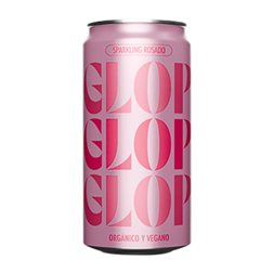Caja de 12 unidades Glop Garnacha Seco Catalunya Bio — Biológico Lata 20 cl Vegano Espumoso Rosado
