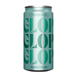 Caja de 12 unidades Glop Garnacha Seco Catalunya Bio — Biológico Lata 20 cl Vegano Espumoso Blanco