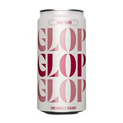 Caja de 12 unidades Glop Garnacha Seco Catalunya Bio — Biológico Lata 25 cl Vegano Vino Tinto