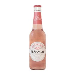 Caja de 12 unidades Peñascal Botellín Tercio 33 cl 0.0 Cero Cero Sin Alcohol Espumoso Rosado