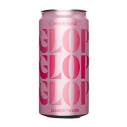 Caja de 24 unidades Glop Garnacha Seco Catalunya Bio — Biológico Lata 20 cl Vegano Espumoso Rosado