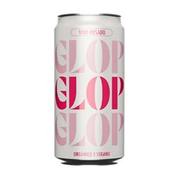 Caja de 24 unidades Glop Garnacha Seco Catalunya Bio — Biológico Lata 25 cl Vegano Vino Rosado