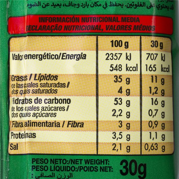 30er Packung Ketchup-Geschmack Konfektstücke-izquierda