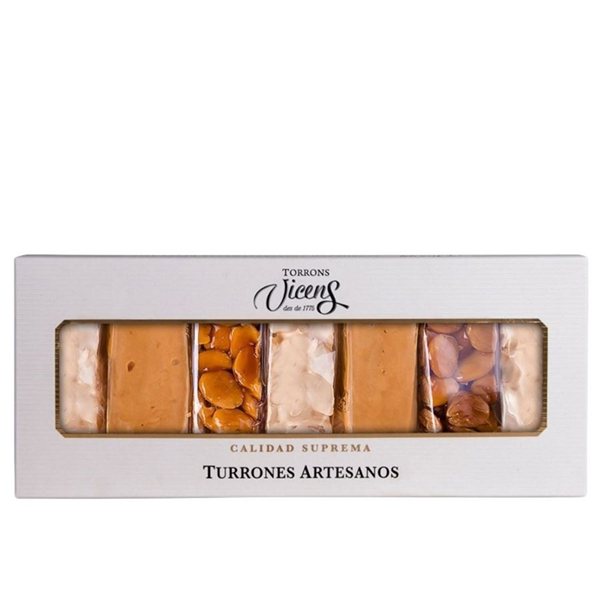 Caja de 7 Turrones Artesanos de 35 g, Torrons Vicens, 245 g-detalle