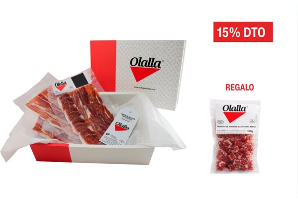 Caja de Jamón de Bellota 100% Ibérico-lateral