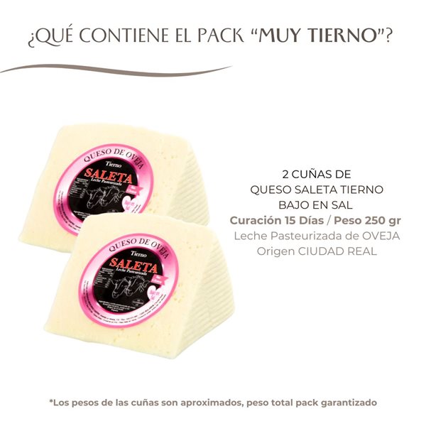 Caja de Quesos Gourmet "Pack Muy Tierno"-detalle