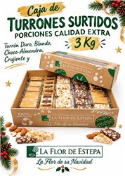 Coffret de nougat assorti en portions 3 kilos