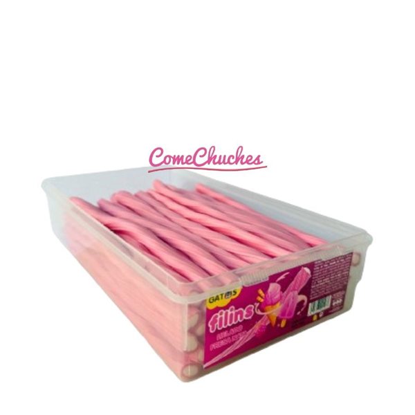 Boîte à Chats 60 Unités Filins Fraise-Crème-detalle
