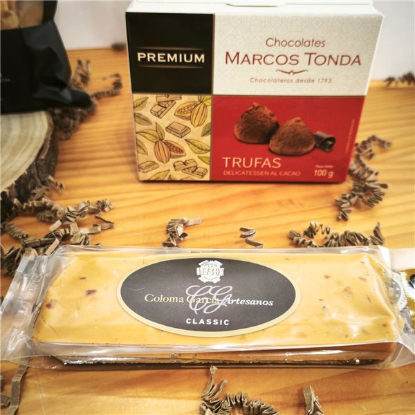 Caja gourmet 'Bocado y malta'-lateral