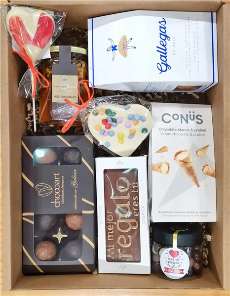 Caja gourmet 'Mon meilleur cadeau, c'est toi'-detalle