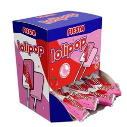 Strawberry Lollipop Box of 20 Units, 12 Grams Each