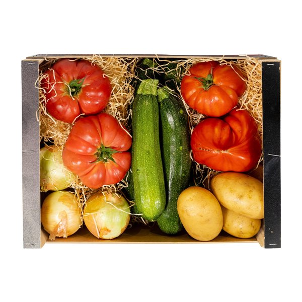 Caja Mixta de Cebolla, Tomate, Patata y Calabacín 8Kg-detalle