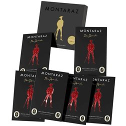 Caja Regalo Gourmet | 6 Loncheados de Paleta Ibérica 100% de Bellota Montaraz envasados al vacío (600gr) de Extremadura | 100% Natural sin conservantes | Caja Gourmet para regalar