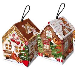 Schachtel Pralinenbonbon Haus aus Karamell