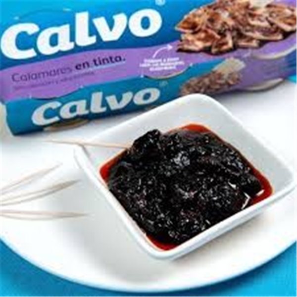 Calamares en su tinta de Calvo: pack de 3.-detalle