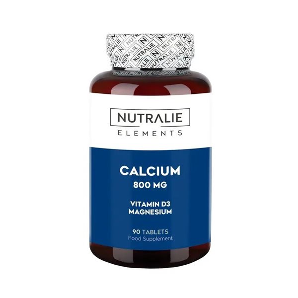 Kalzium mit Magnesium und Vitamin D 800 mg, 90 Tabletten von Nutralie.-lateral