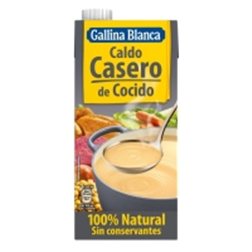Homemade Stock of Cocido Gallina Blanca Brik 1 L