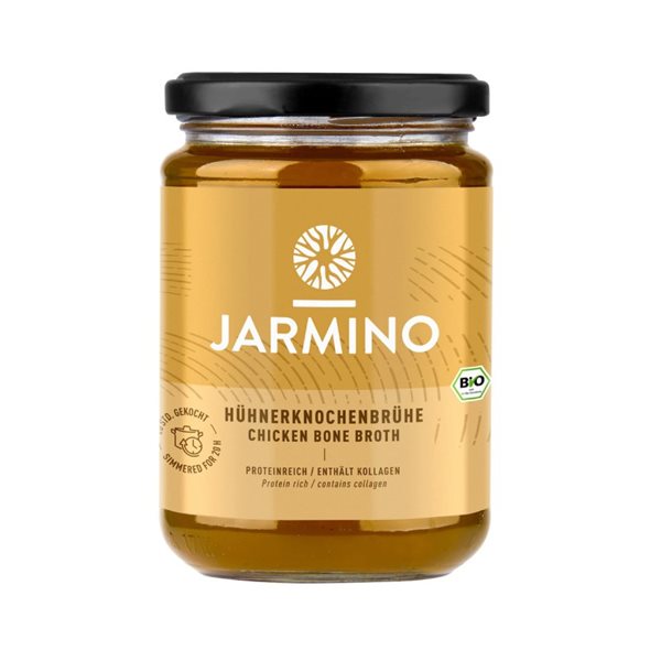 Organic Chicken Bone Broth 350ml Jarmino-detalle