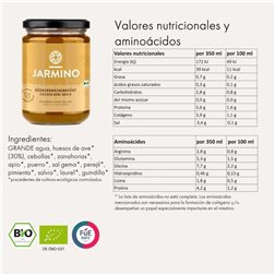 Bouillon d'os de poulet BIO 350ml Jarmino