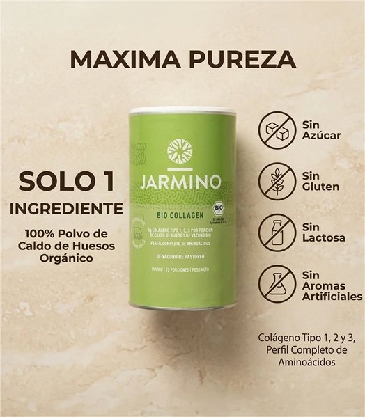 Bouillon de Os en Poudre - Collagène BIO 300g-trasera