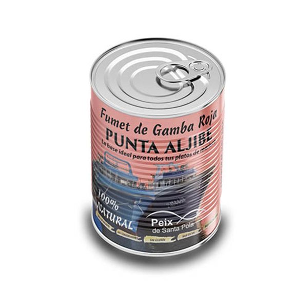 Caldo (Fumet) Gamba Roja, Punta Aljibe-lateral