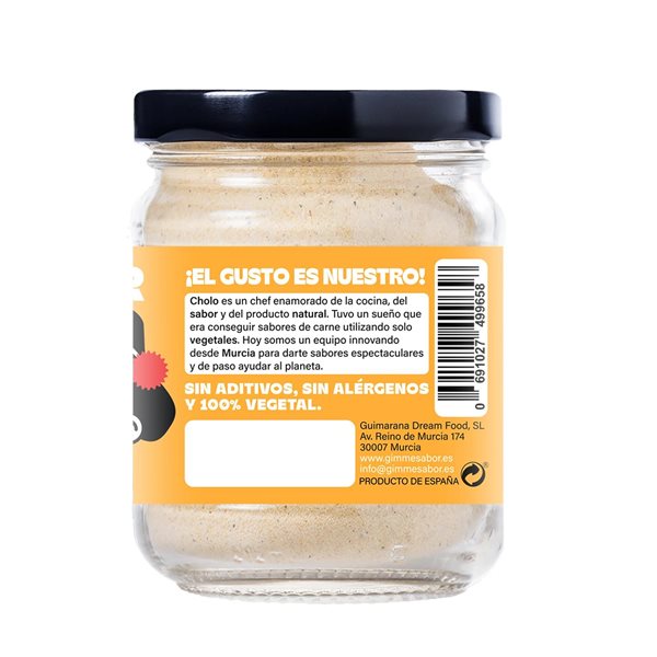 Bouillon végétal saveur poulet, sans allergènes ni glutamate.-lateral