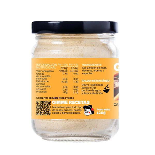 Bouillon végétal saveur poulet, sans allergènes ni glutamate.-trasera