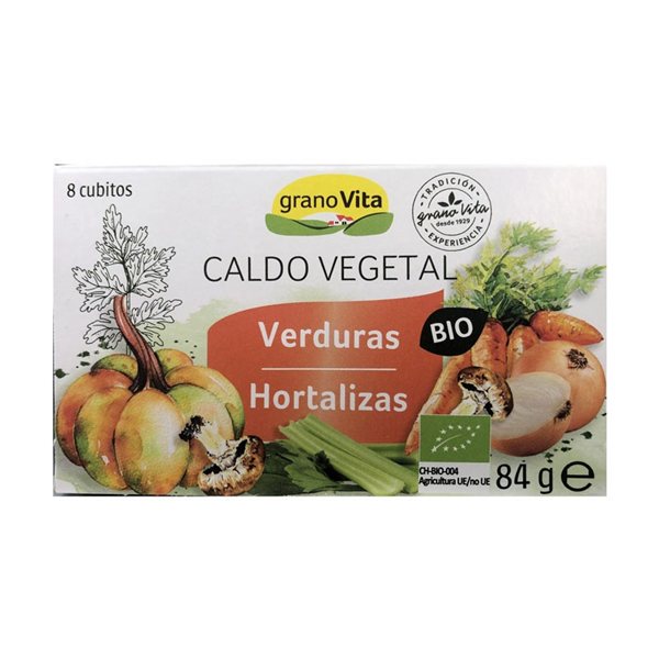 Bouillon de légumes Bio 8 cubes Granovita-detalle