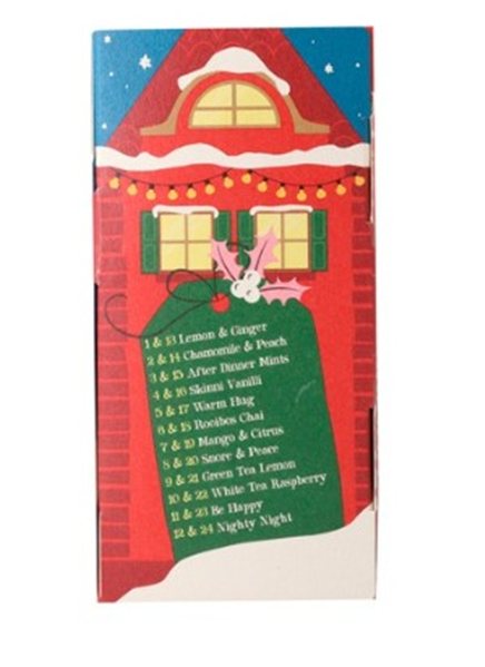 CALENDRIER DE L'AVENT BIO 24 sachets-trasera