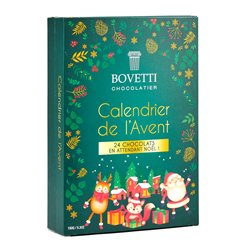Calendrier de l'Avent Bovetti | Chocolat Artisanal Gourmet 150 g