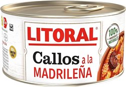 "Callos a la Madrileña Litoral" se traduce al francés como "Tripes à la Madrilène Litoral".