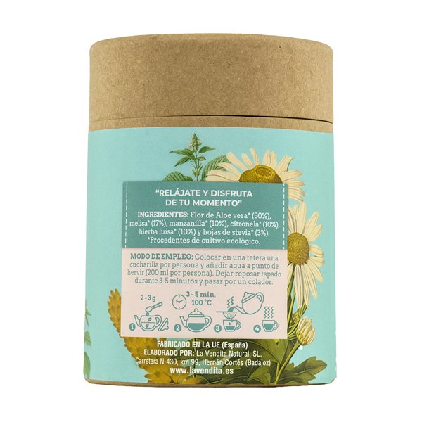 Calma Pure Organic Aloe Vera Infusion-izquierda