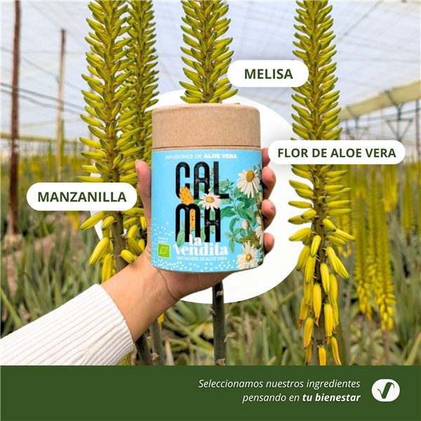 Calma Pure Organic Aloe Vera Infusion-trasera