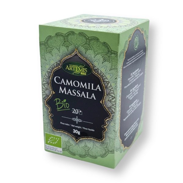 Camomila Massala Infusion Bio 20 filtros Artemis-izquierda