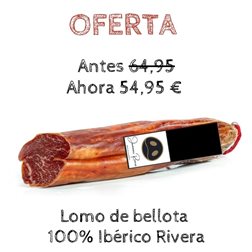 100% Iberian Acorn-fed Pork loin cane from Rivera