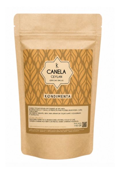 CANELA CEYLAN: molida de Sri Lanka-trasera