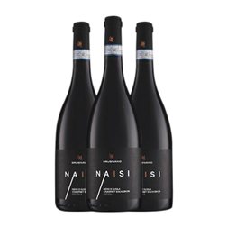 Cantine Brugnano Naisi Sicilia 75 cl Vino Tinto (Caja de 3 unidades)